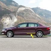 Skoda Superb 2 2009-2013 Sol Arka Kapı Krom Çıtası 3T0853753 - 1