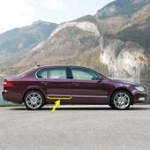 Skoda Superb 2 2009-2013 Sağ Arka Kapı Krom Çıtası 3T0853754 - 1