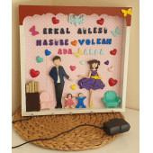 Kişiye Özel Işıklı Ahşap Anahtarlık - 4