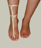 ASM1082 Bayan Krem Afroditty Zarif Ayak Aksesuarı - 2