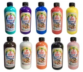 Parmak Ve Yüz Hobi Boyası 500ml  10 Renk  RedRose thumbnail 1