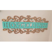 HOŞGELDİNİZ Ahşap Kapı Süsü - 1