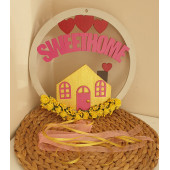 Sweethome Ahşap Kapı Süsü - 2