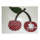 Kiraz Coffee Baskılı Ahşap Nihale - 1