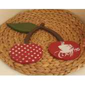 Kiraz Coffee Baskılı Ahşap Nihale - 5