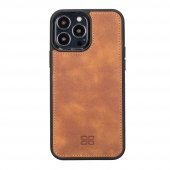 Bouletta Apple iPhone 13 Pro Max Uyumlu Deri Zip Kılıf TN11 - 2