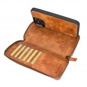 Bouletta Apple iPhone 13 Pro Max Uyumlu Deri Zip Kılıf TN11 - 3