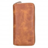 Bouletta Apple iPhone 13 Pro Max Uyumlu Deri Zip Kılıf TN11 - 4