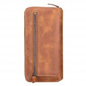 Bouletta Apple iPhone 13 Pro Max Uyumlu Deri Zip Kılıf TN11 - 5