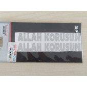 ALLAH KORUSUN STİCKER 10x1,5cm METALİK (2Lİ FİYAT) ALLAH KORUSUN YAZISI, ALLAH KORUSUN ETİKETİ ÇIKARTMASI - 2