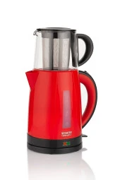 Optimal Plus Çay Makinesi Çaycı - Kırmızı Cam Demlik Çaycım Tiryaki - 4