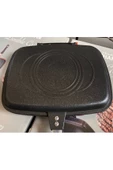 Double Grill Pan 34 Cm Çift Taraflı Tava - Ayrılabilen Ikiz Balık Tavası Buharda Tavuk thumbnail 4