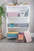 3 Adet Storage 6lt Yeşil Çok Amaçlı Dolap Içi Düzenleyici Kapaklı Kutu, Dekoratif Kutusu - 4