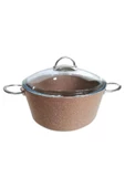 28 Cm Çift Kulp Derin Tencere Kahverengi - 1