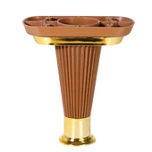 Nitra Mobilya Kanepe Koltuk Ünite Ayağı 15 Cm Kahve Gold Baza Ayakları (4 ADET) - 2