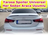 NKT GROUP Yarasa Spoiler Universal Her Sedan Araca Uyumlu 120 Cm Siyah  M4 - 1