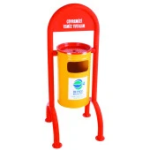 FKN Dört Ayaklı Dış Mekan Çöp Kovası - 1