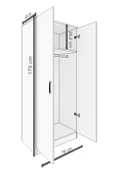 ABETE MOBİLYA 2 Kapılı Geniş Gardırop (ELBİSE DOLABI-YÜKLÜK-KİLER) / Beyaz - 4