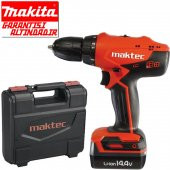 Maktec MT070E Çantalı Darbesiz Akülü Şarjlı Matkap 14,4V 1,5 Ah - 2