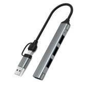 Winex 4in1 UsbA ve Type-C To UsbA 3.01 Çoklayıcı Hub Adaptör - 1