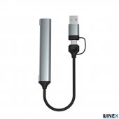 Winex 4in1 UsbA ve Type-C To UsbA 3.01 Çoklayıcı Hub Adaptör - 2
