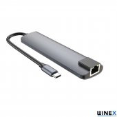 Winex 7in1 USB Type-C Hub Port Adaptör HDMI USB Ethernet PD Girişli - 3
