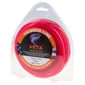 Veta 131873 Misina 3.3mm 41 Metre 3 Köşe Kırmızı - 1