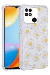 Xiaomi Redmi 10C Kılıf Kamera Korumalı Simli Renkli Tasarım Silikon - 7
