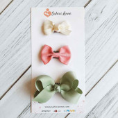 Sahici Anne 3'lü set Saçsız Bebek Tokası - Rose Garden - 1