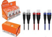 Hytech HY-X225 3A Micro Usb 1m Lacivert Data + Sarj Kablosu - 1