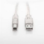 S-link SL-U2015 Usb2.0 1.5m Şeffaf Yazıcı Kablosu - 1