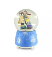 Aşıklar Ağaçlı Müzikli, Işıklı Büyük Boy Kar Küresi thumbnail 6