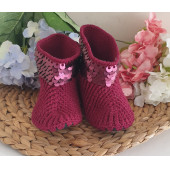 Bordo Çocuk Pullu Ev Babeti - 1