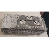Panda Erkek Bebek Battaniyesi & Yastık Takımı - 2