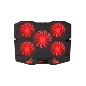 Rampage Mistral S45 Kırmızı Led 5Fan Yükseklik Ayarlı LCD Notebook Soğutucu Laptop Soğutucu 12/17 - 1