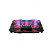 Rampage Mistral S45 Kırmızı Led 5Fan Yükseklik Ayarlı LCD Notebook Soğutucu Laptop Soğutucu 12/17 - 3