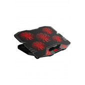 Rampage Mistral S45 Kırmızı Led 5Fan Yükseklik Ayarlı LCD Notebook Soğutucu Laptop Soğutucu 12/17 - 4
