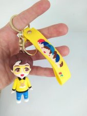 BTS J-Hope Karakter Figür Silikon Anahtarlık Çanta Süsü Oyuncak - 2