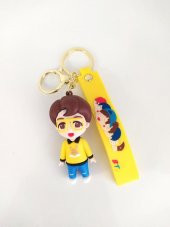BTS J-Hope Karakter Figür Silikon Anahtarlık Çanta Süsü Oyuncak - 3