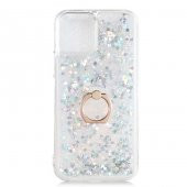 Apple iPhone 12 Kılıf Milce Simli Sıvılı Yüzüklü Kapak thumbnail 5