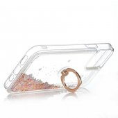 Apple iPhone 12 Kılıf Milce Simli Sıvılı Yüzüklü Kapak thumbnail 7