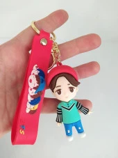 BTS Jimin Karakter Figür Silikon Anahtarlık Çanta Süsü Oyuncak - 3