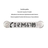 2 ADET Beyaz-Siyah Araç Park Telefon Numaratörü Tel No Gösterici Numaratik YDNMR214 - 2