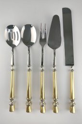 ROY KING Leydi 5 Parça Servis Seti Altın EYM 019 - 1