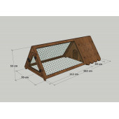 MANDU Ahşap Tavşan evi Küçük Boy - 6