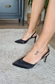 036 3110 Topukla Kadın Saten Stiletto Ayakkabı thumbnail 6