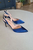 036 3110 Topukla Kadın Saten Stiletto Ayakkabı - 12