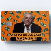 AKIYOR BU AKŞAM MAŞALLAH KART KAPLAMA STİCKER - 1