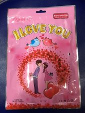 Parti Balon I Love You Folyo Balon Altın Renk 35 CM - 3
