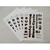 BİSAN STİCKER SETİ (12 PARÇALI) BİSİKLET STİCKER, BİSAN ARMASI BİSAN YAZISI BİSAN ETİKETİ ÇIKARTMASI - 2